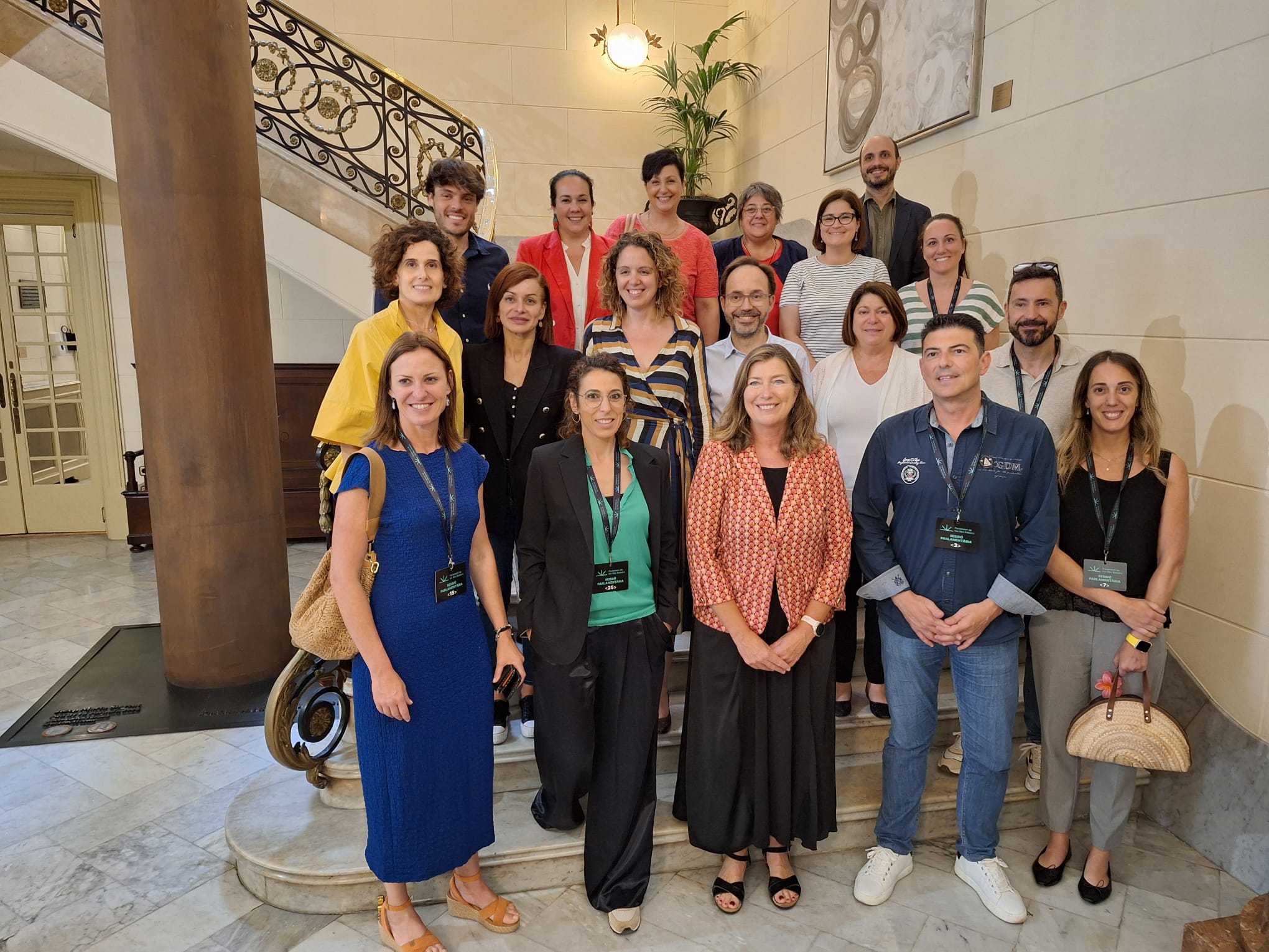 Representantes de SATSE en el Parlament