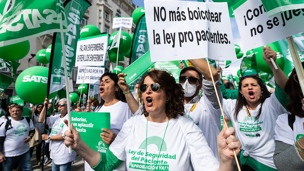 A la vista de la absoluta falta de interés de los partidos políticos por reactivar la Ley de Seguridad del Paciente, SATSE señala que la realidad del sistema sanitario y sus profesionales no es prioritaria para los partidos políticos