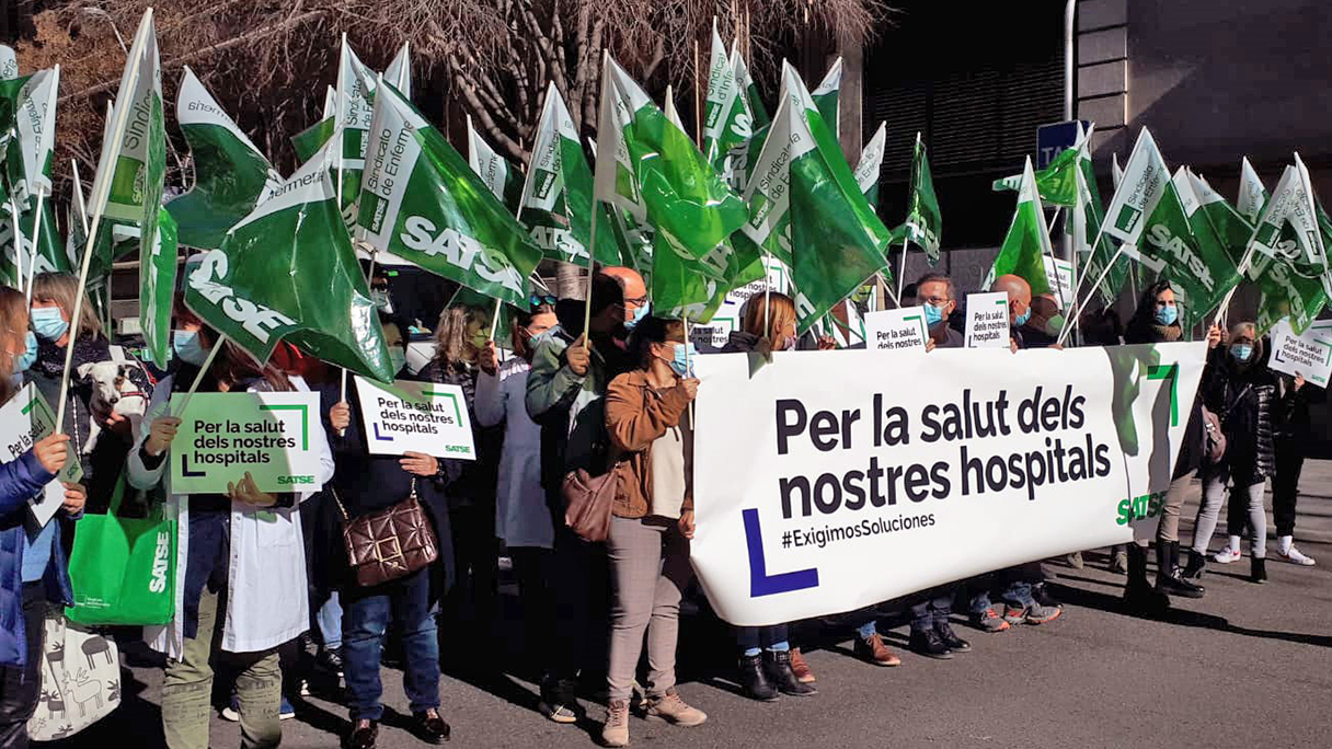 Movilizaciones en los hospitales de Catalunya