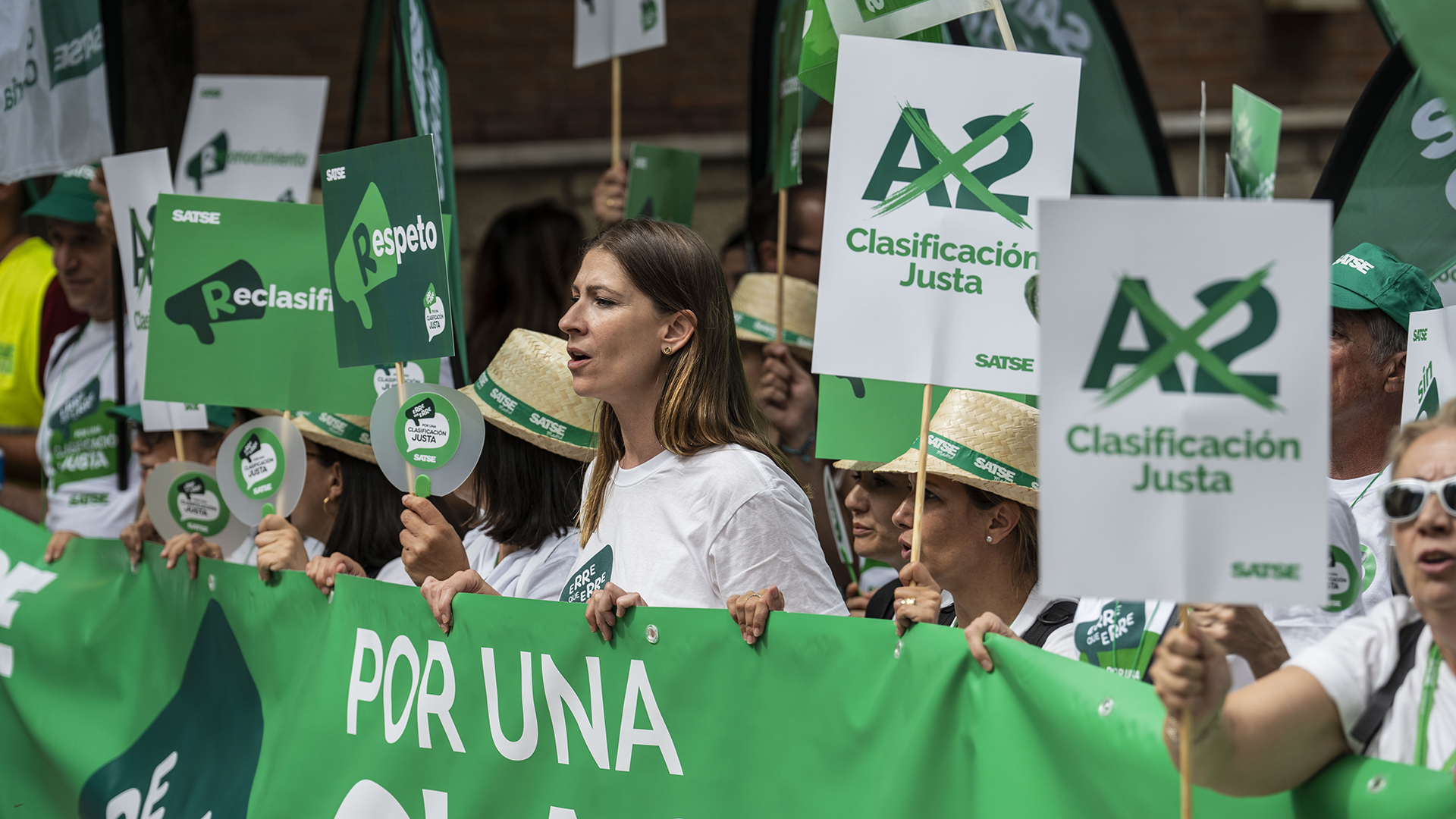 Protesta de SATSE por una clasificación profesional justa